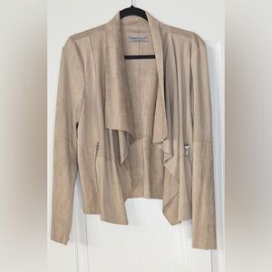 Bagatelle Beige Faux Suede Jacket